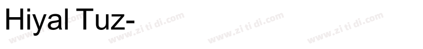Hiyal Tuz字体转换